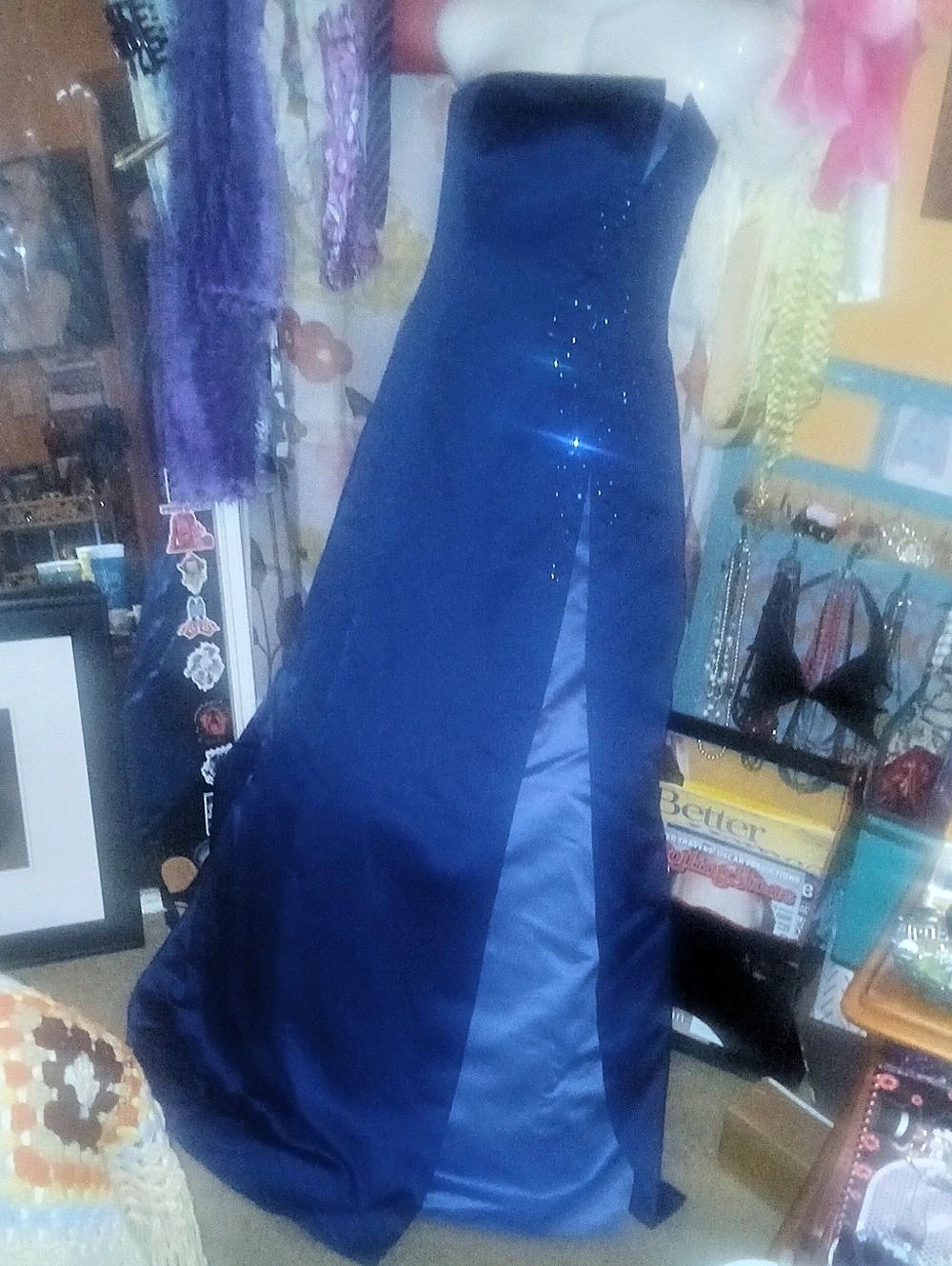 Michelangelo Purple 2-tone Embellished Formal Small